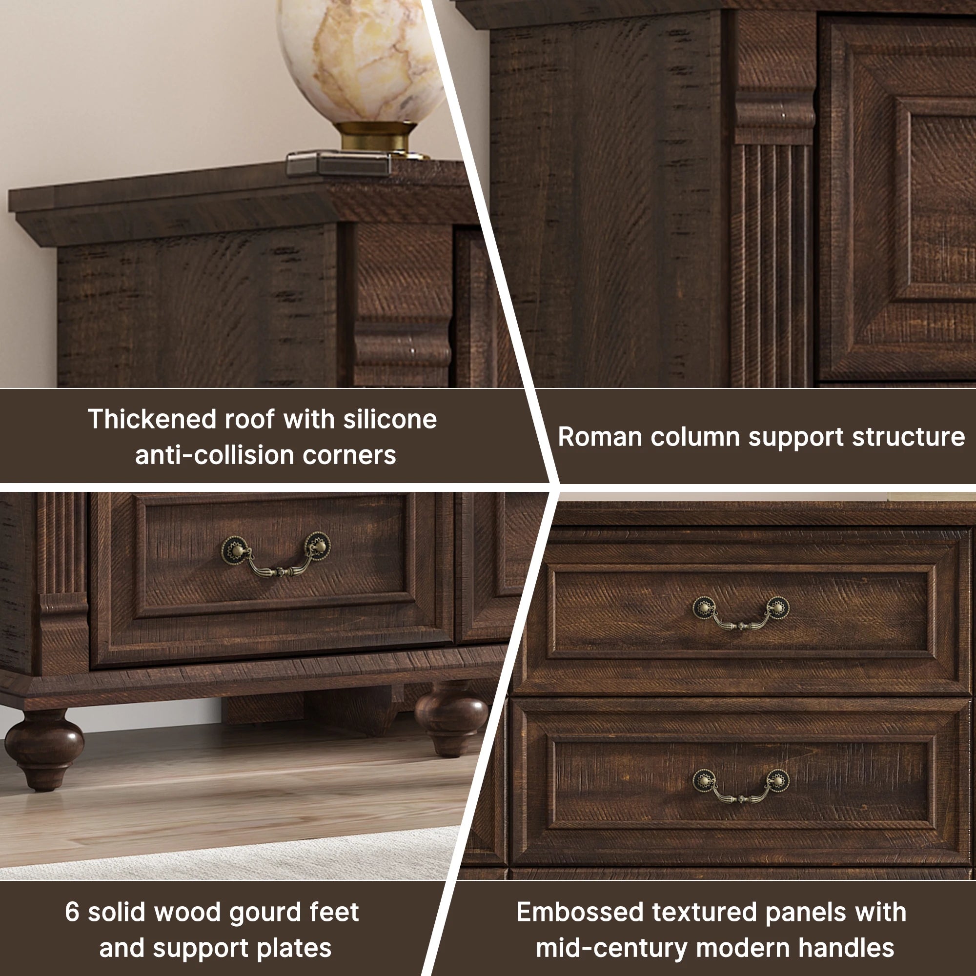 Wood Chest of Drawers