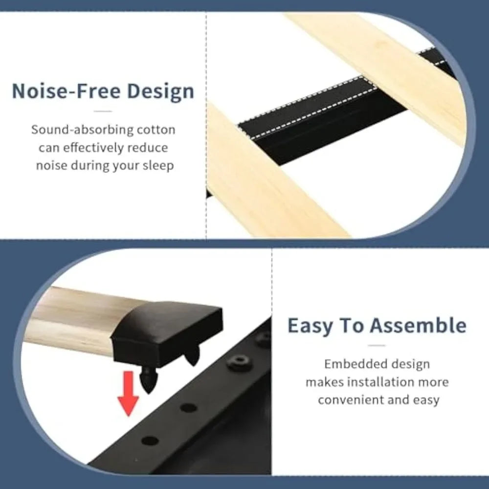 Bed Frame w/Upholstered Headboard