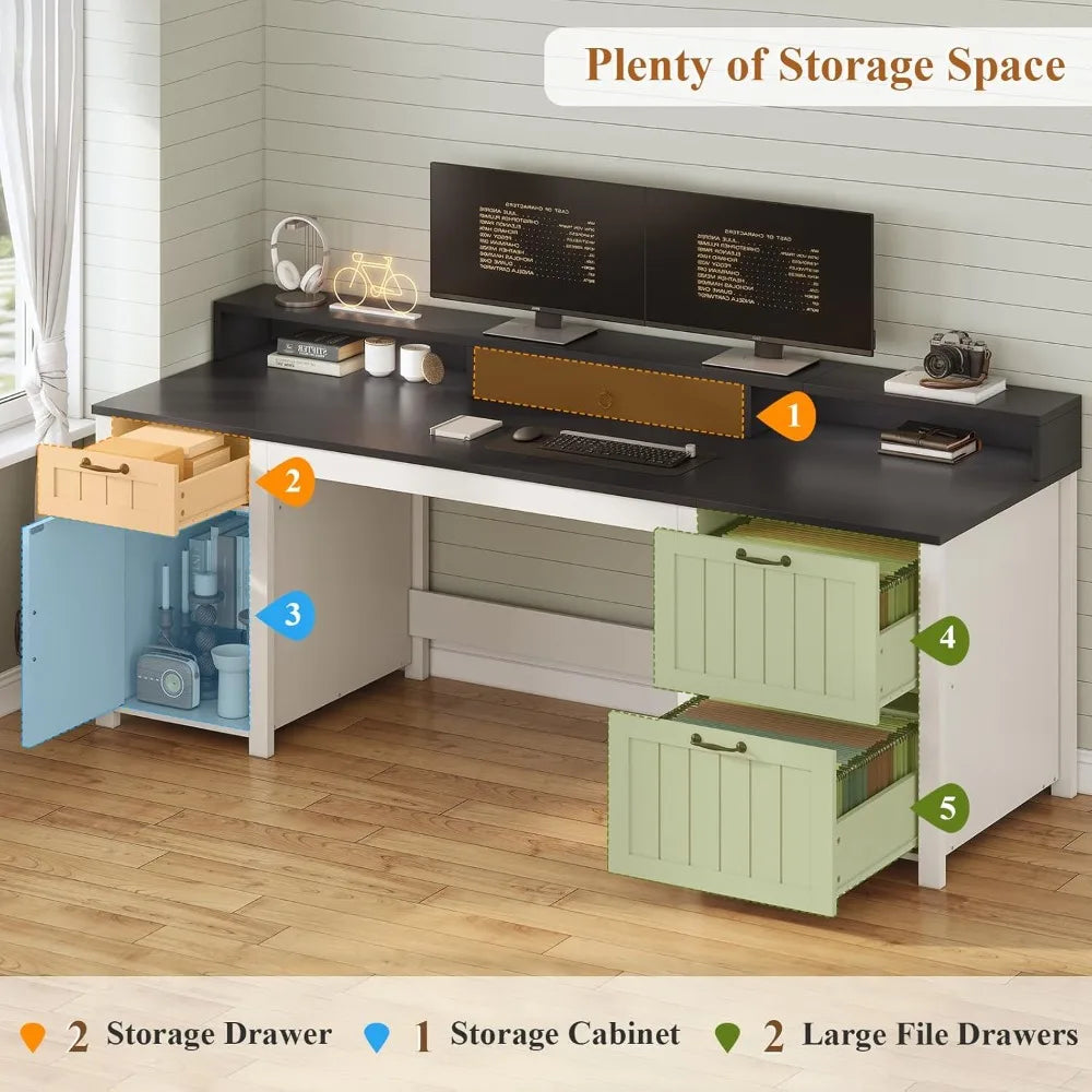 63" Executive Home Office Desk