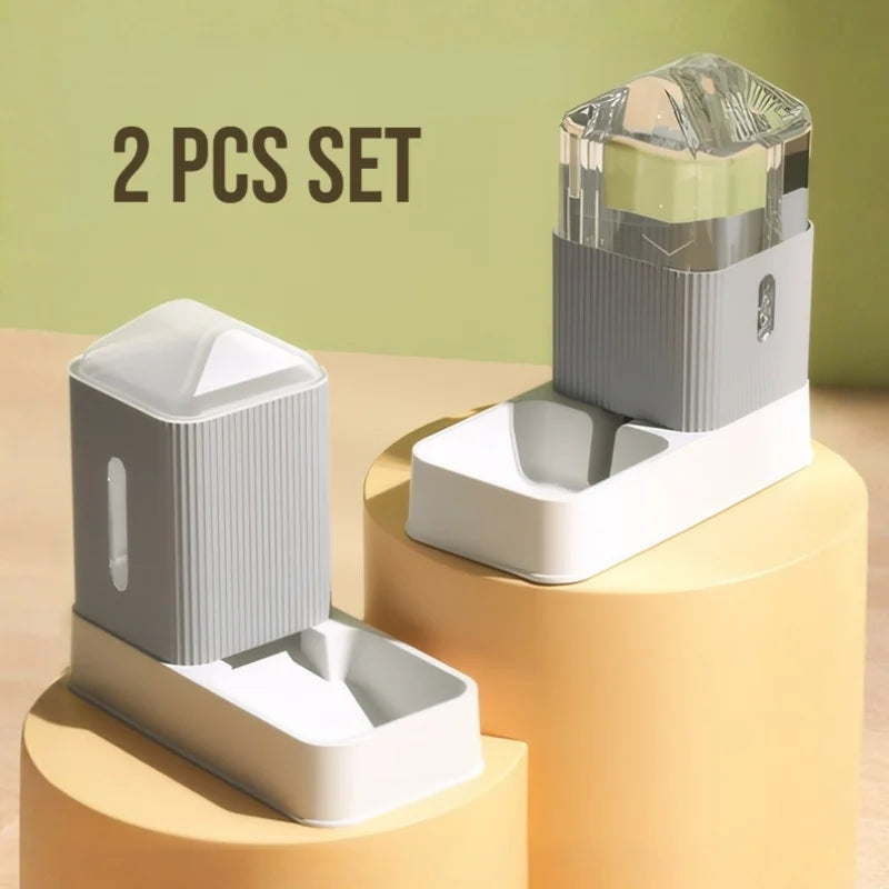 Auto Dog/Cat Food/Water Feeder