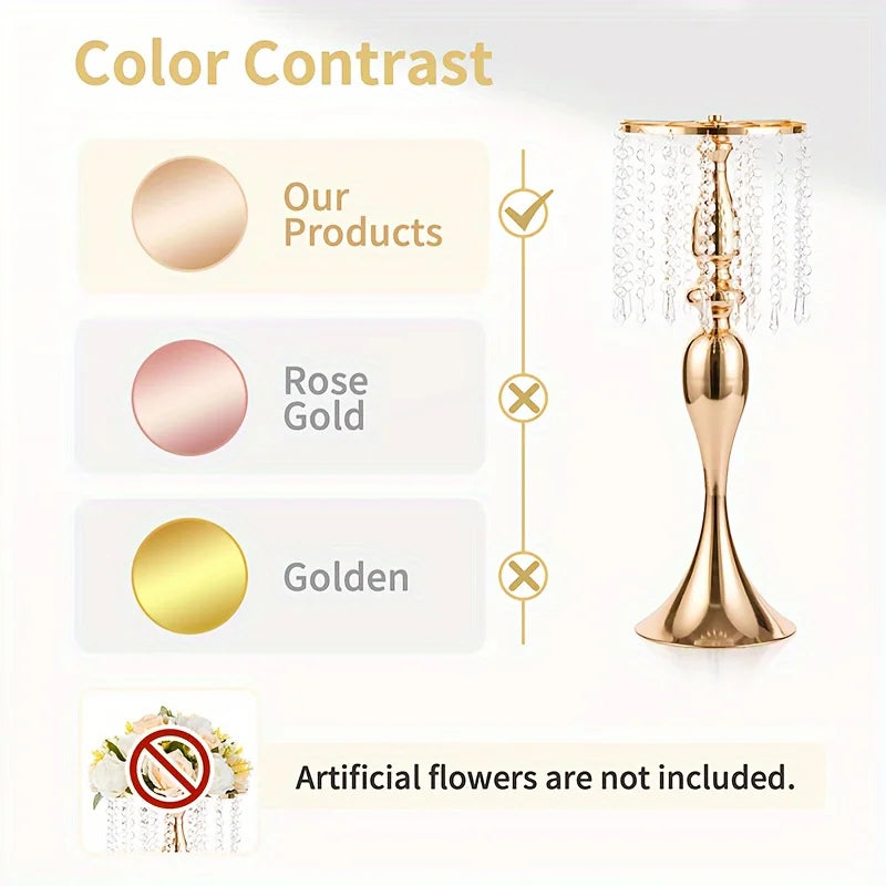 21.3 Inch High Crystal Flower Stand