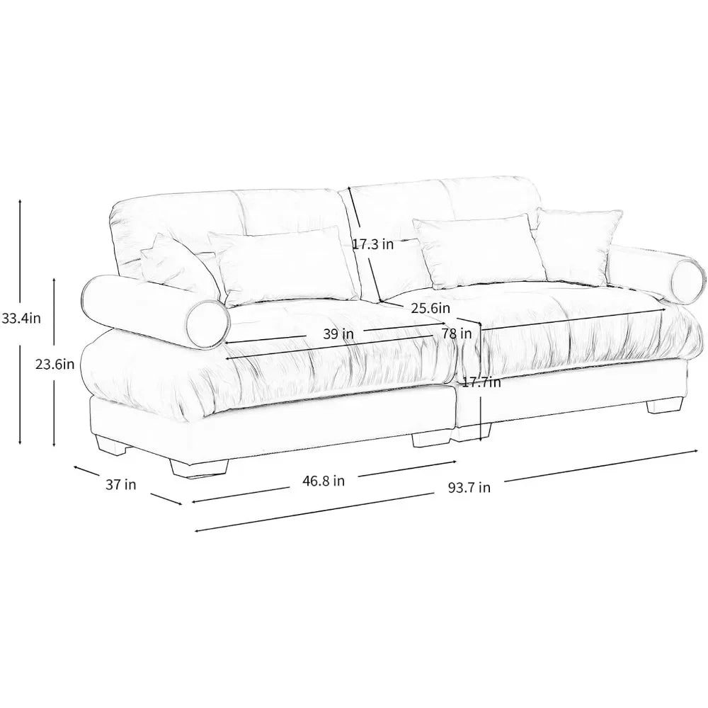 Loveseat Sectional Sofa Bed