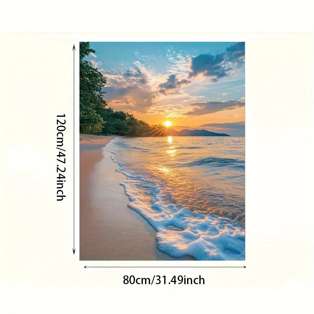 Sunset Beach canvas mural