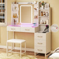 43" Glass Top Vanity w/LED Mirror