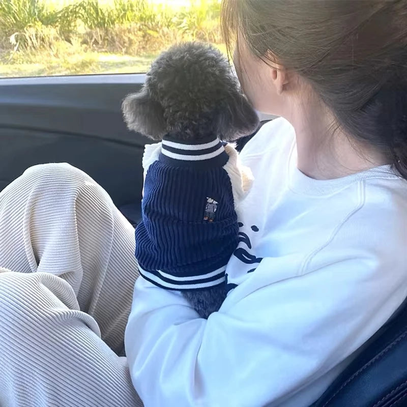 Embroidered Dog Baseball Jackets