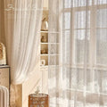 2pc lace embroidered curtains