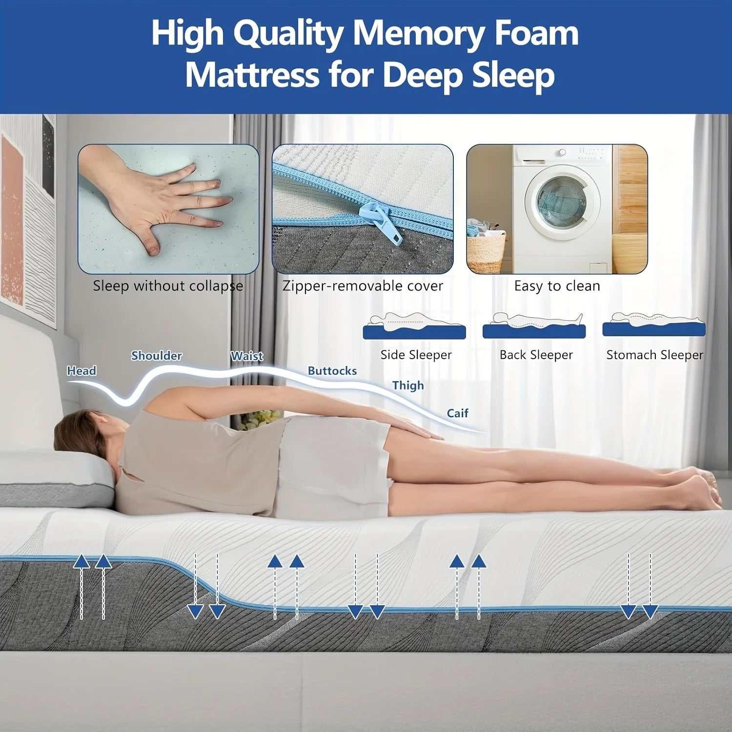 2 Sides Mattress for Back Pain ease