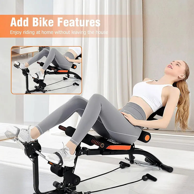 Foldable abdominal exercise bench