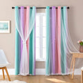 Rainbow Blackout Curtains for Kids