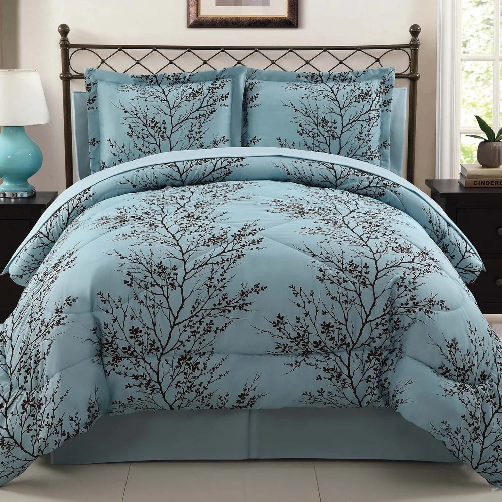 8-Pc Reversible Comforter Set