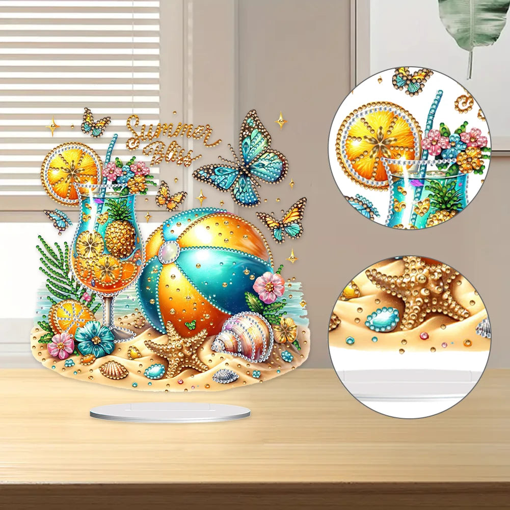 Cactus Diamond Painting Table Decor