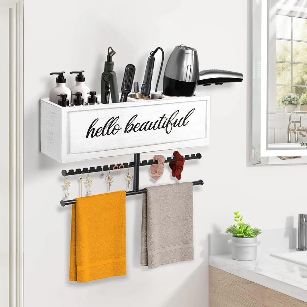 Wall Mounted Hair Dryer Holder