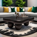 Black Coffee Table w/3 Stable Leg