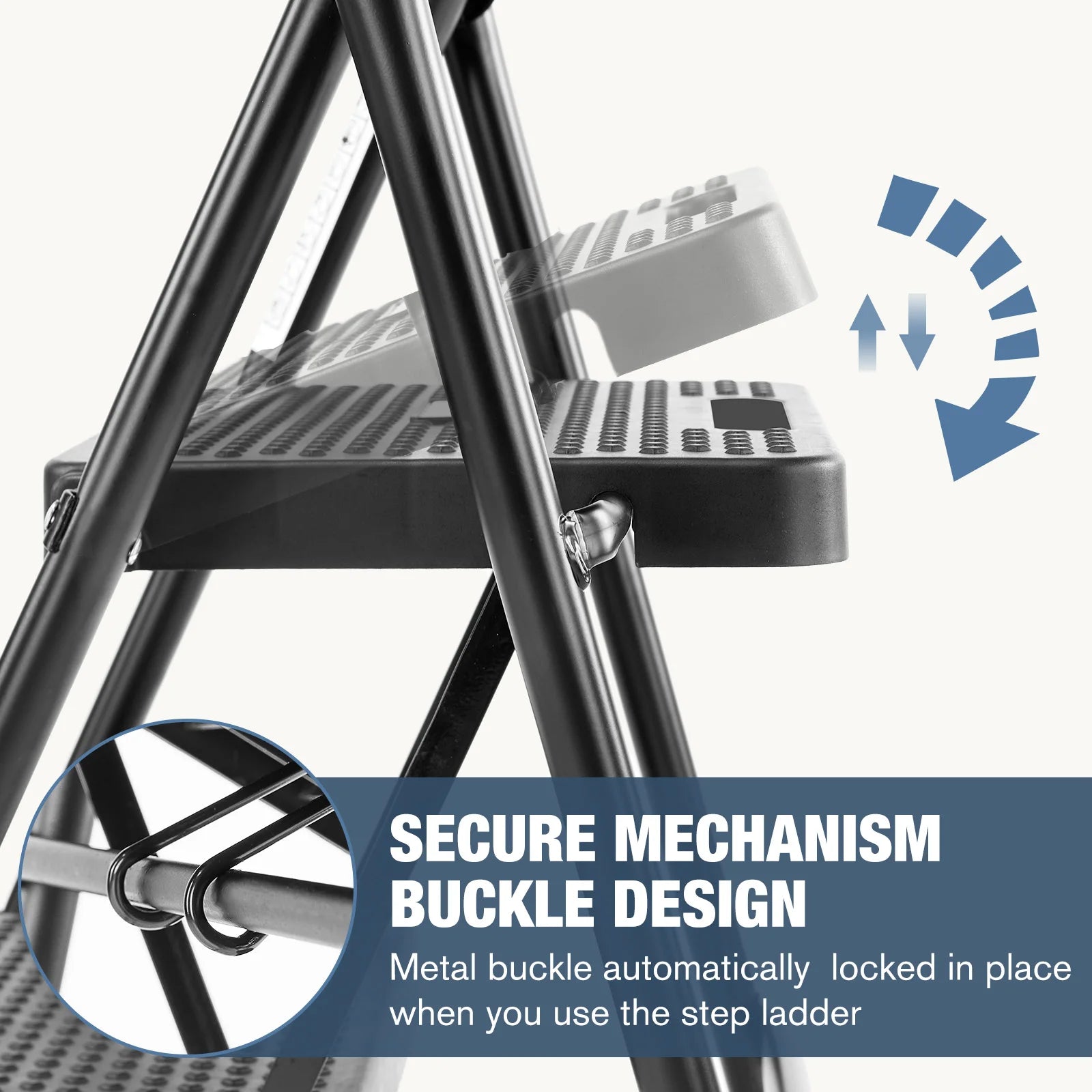 Folding 2 Step Ladder Stool