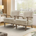 Upholstered Accent Chairs Set of 2