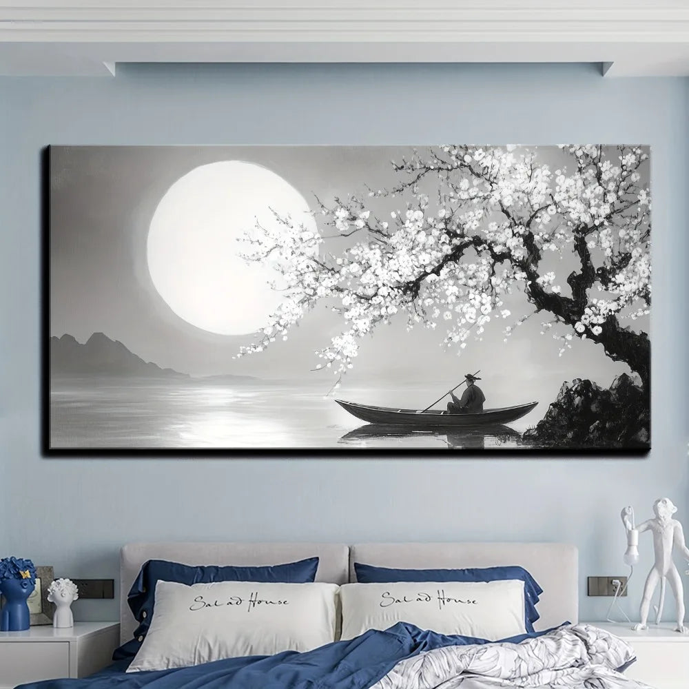 Framed canvas wall painting