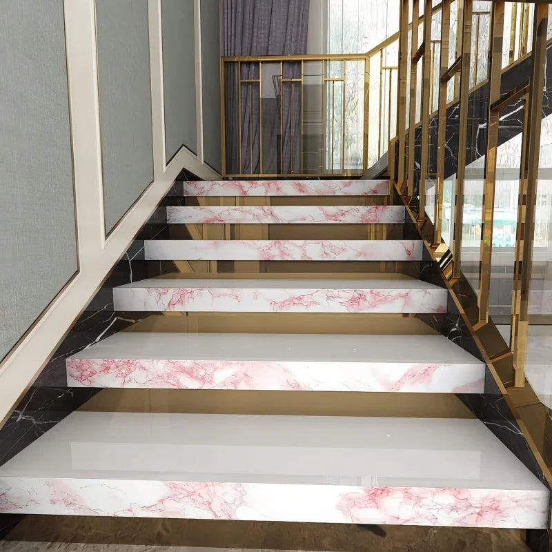 self-adhesive pink marble wallpaper