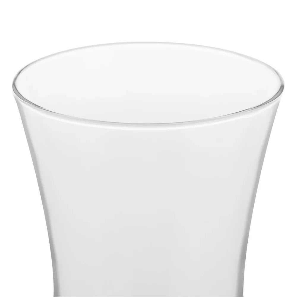 2 Pc Clear Glass Floral Vase