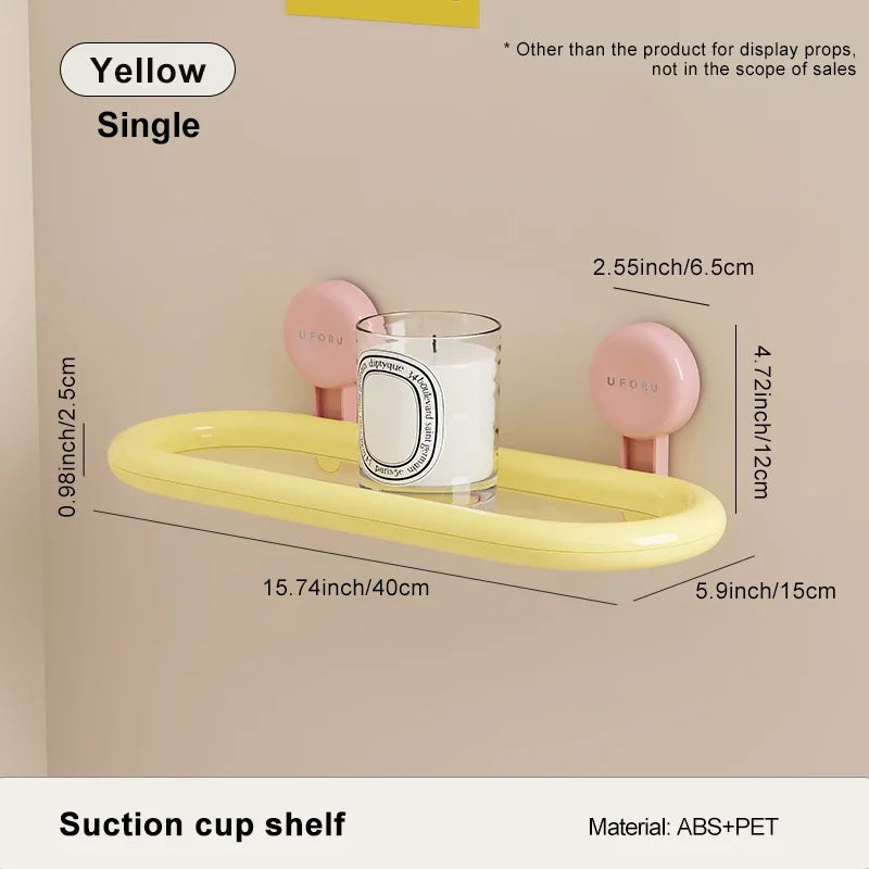 Oval Suction Cup Shelf for Shower