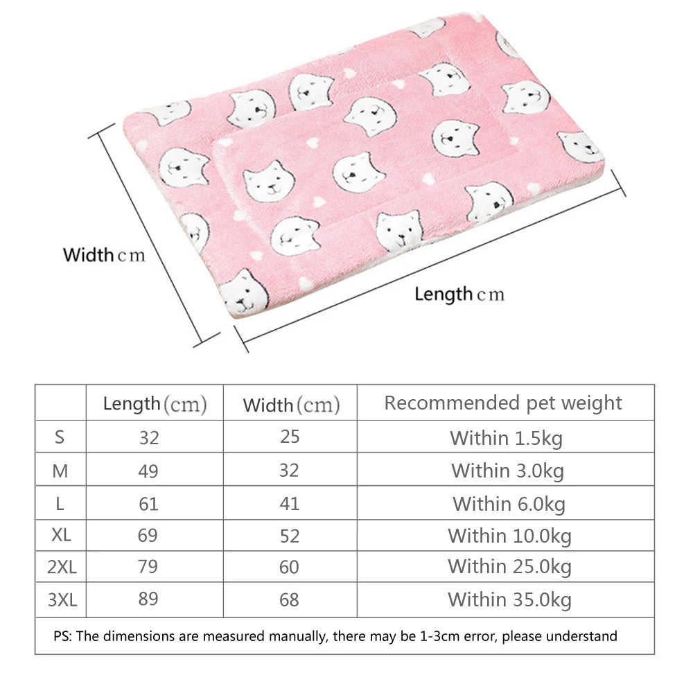 Warm Cute Dog/Cat Mat Blanket