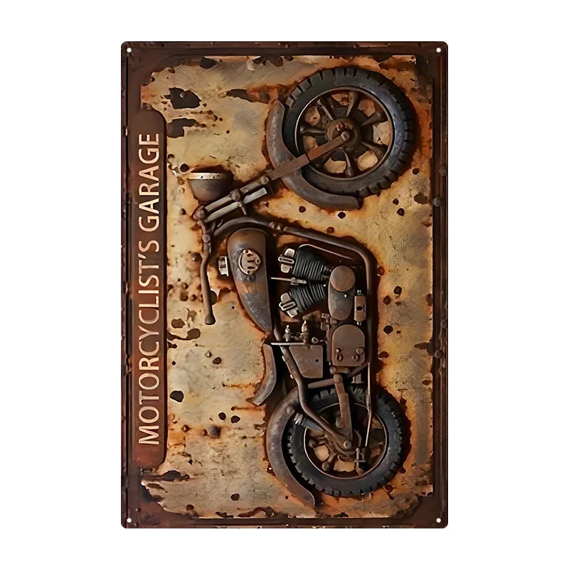 Watercolor Bird Retro Iron Painting