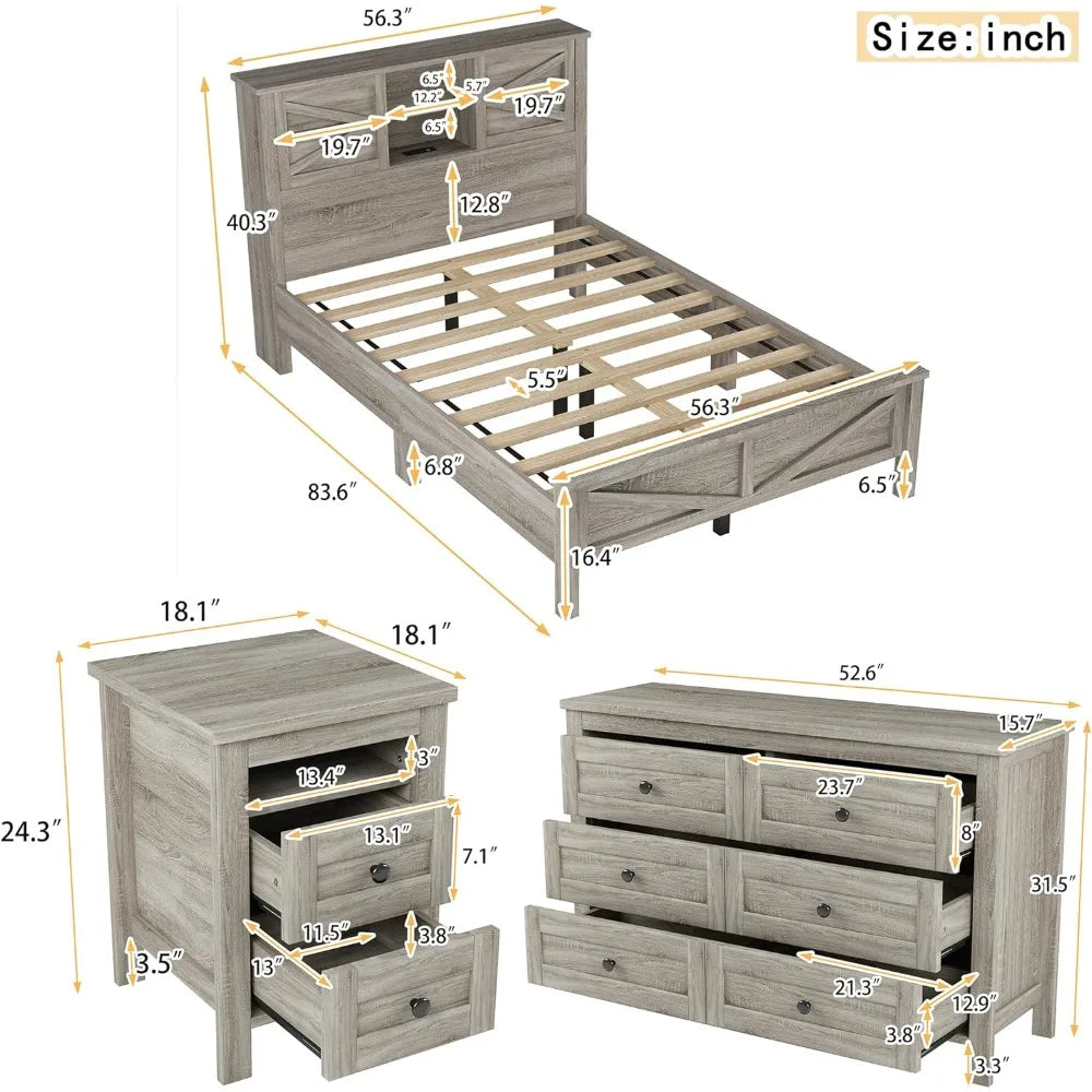 Full Size Bedroom Furniture Set