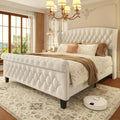 Sleigh Bed w/Wingback Headboard