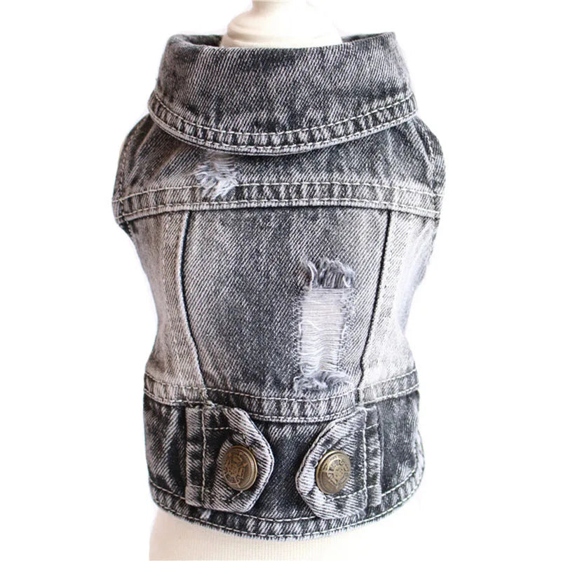 Dog Jeans Jacket/Cowboy T-Shirt