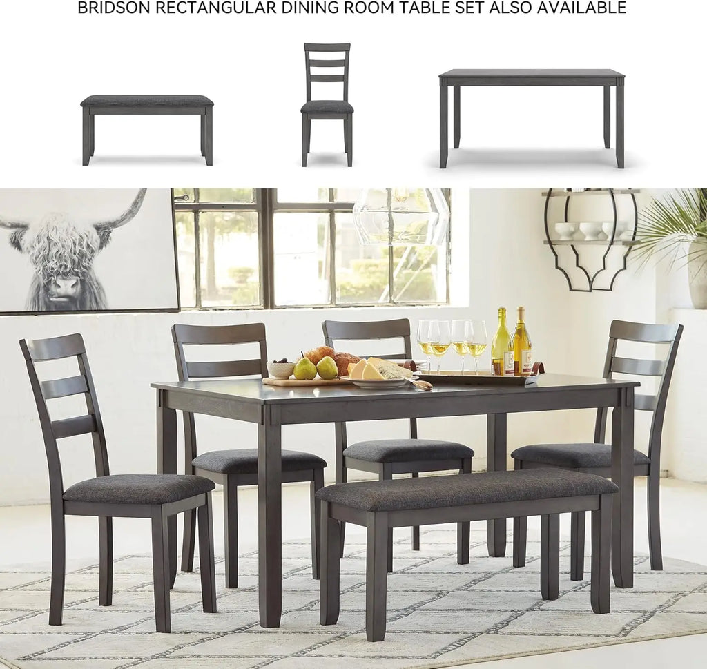 Gray Wood Dining Set w/table