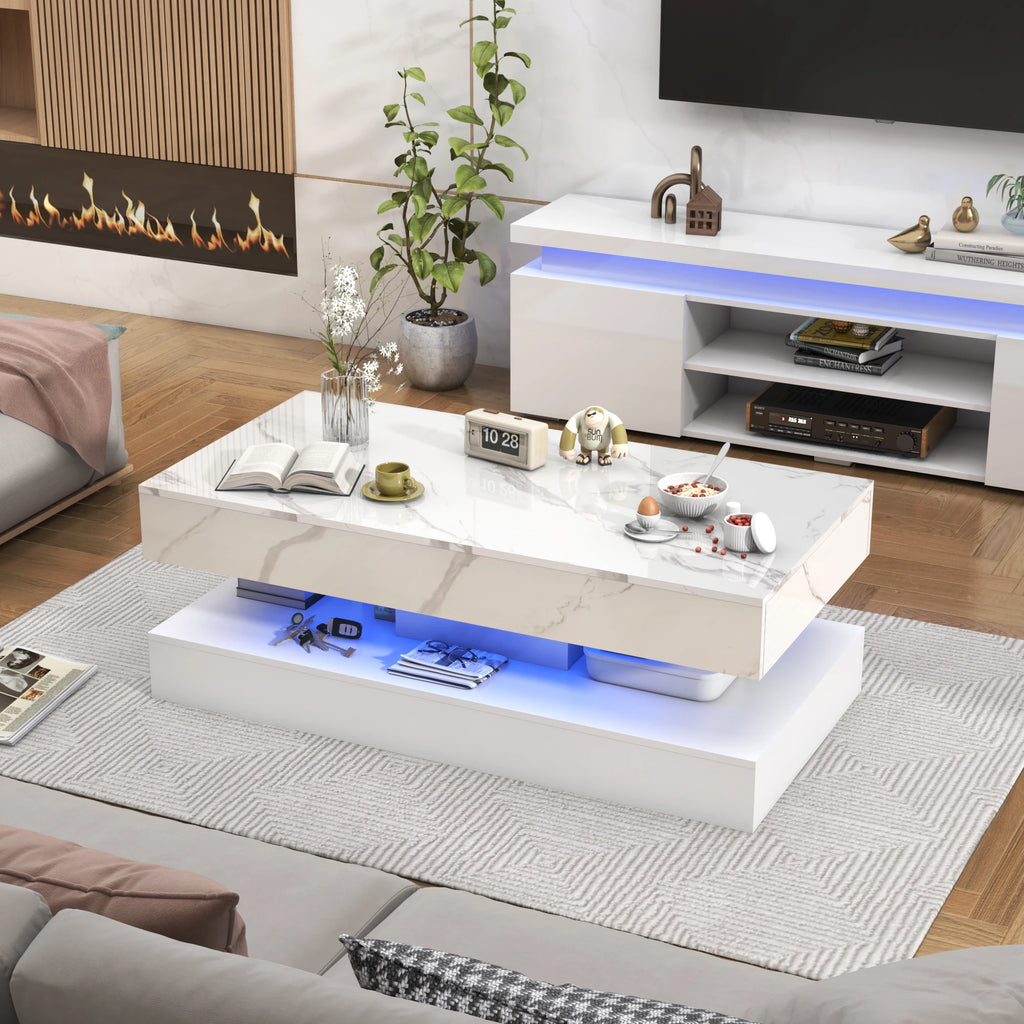 Stylish Coffee Table with LED lights