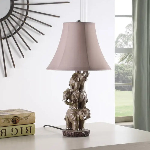 3 Stacked ElephantsTable Lamp