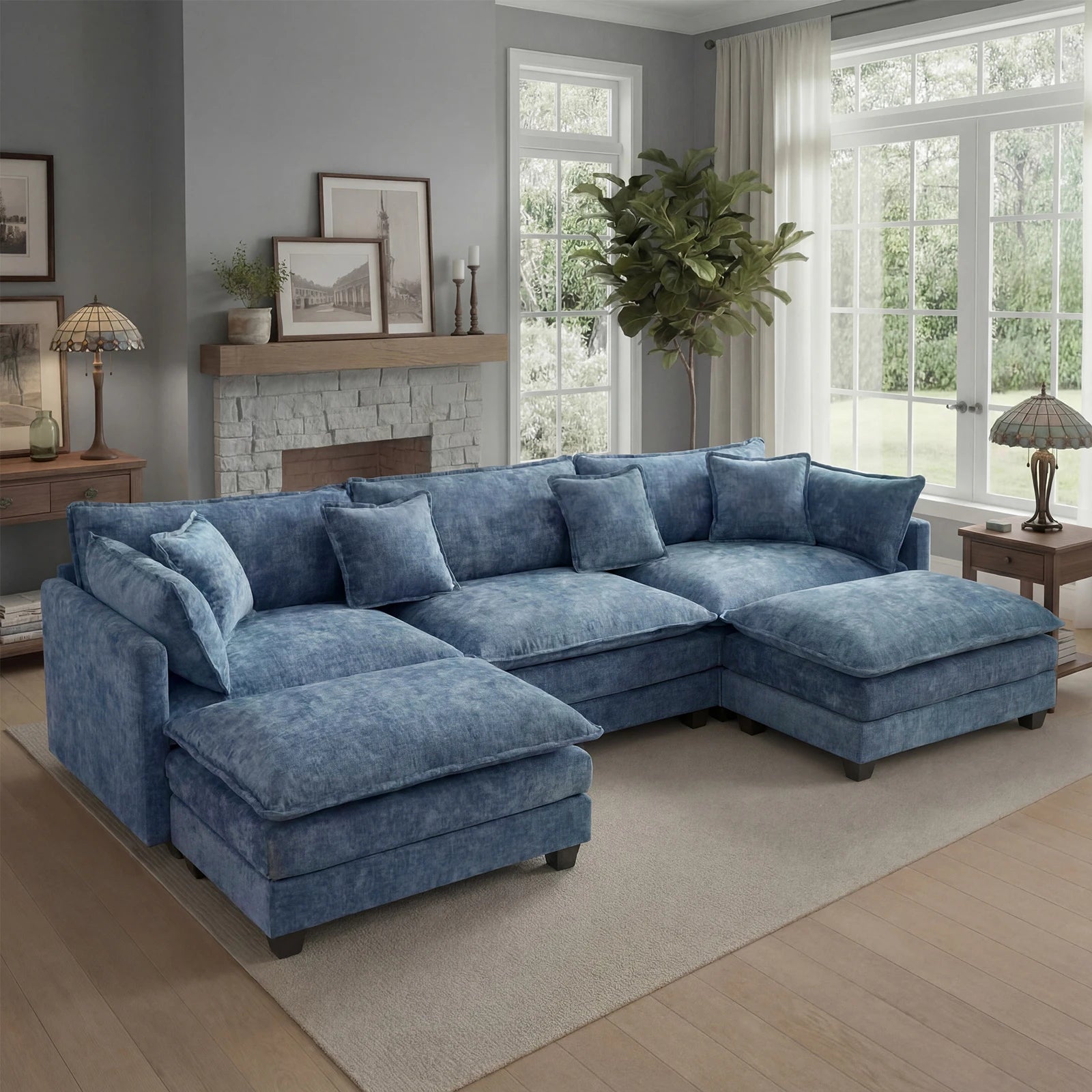 Comfy Cloud Couch with Deep Seat