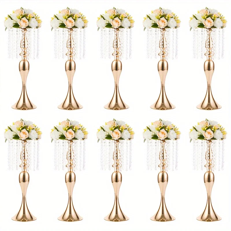 21.3 Inch High Crystal Flower Stand