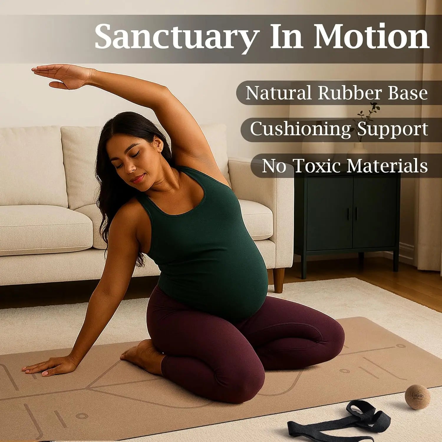 Yoga Mat Set with Non-Slip Grip