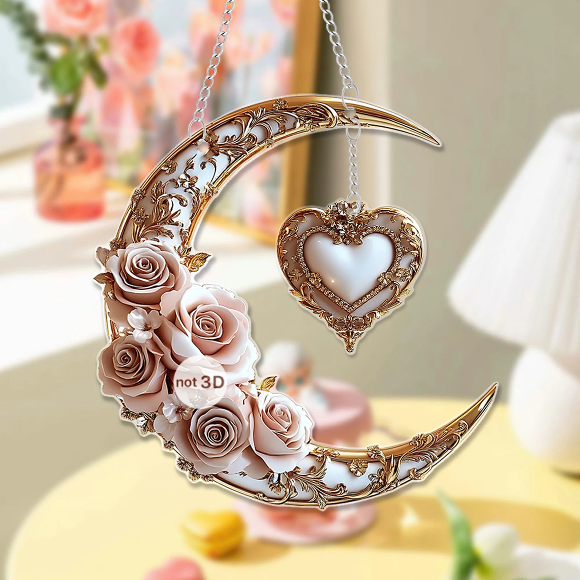 Elegant Starry Night Suncatcher
