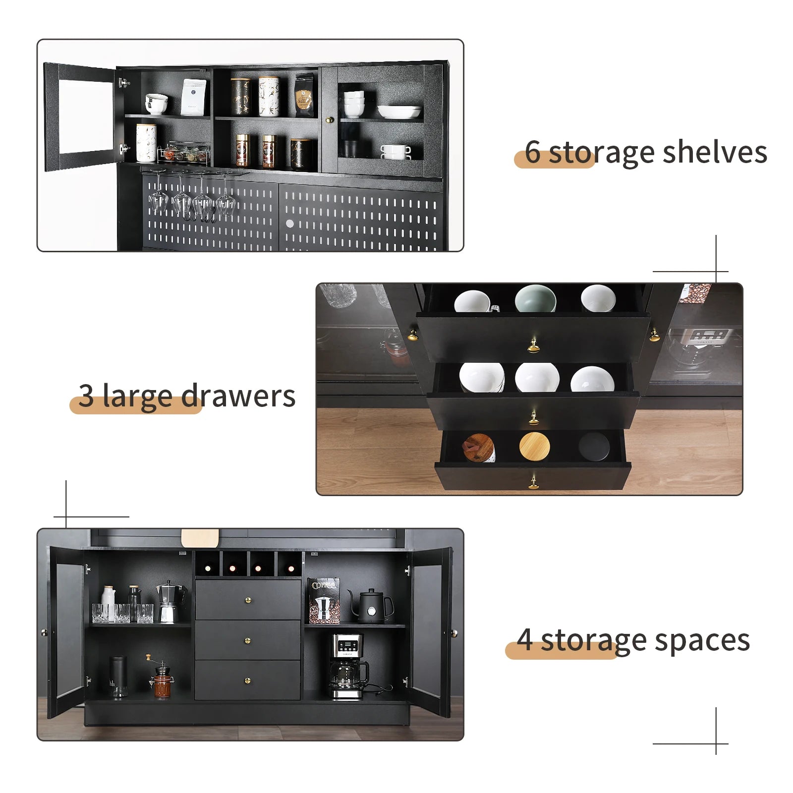 Buffet Hutch w/Pegboard