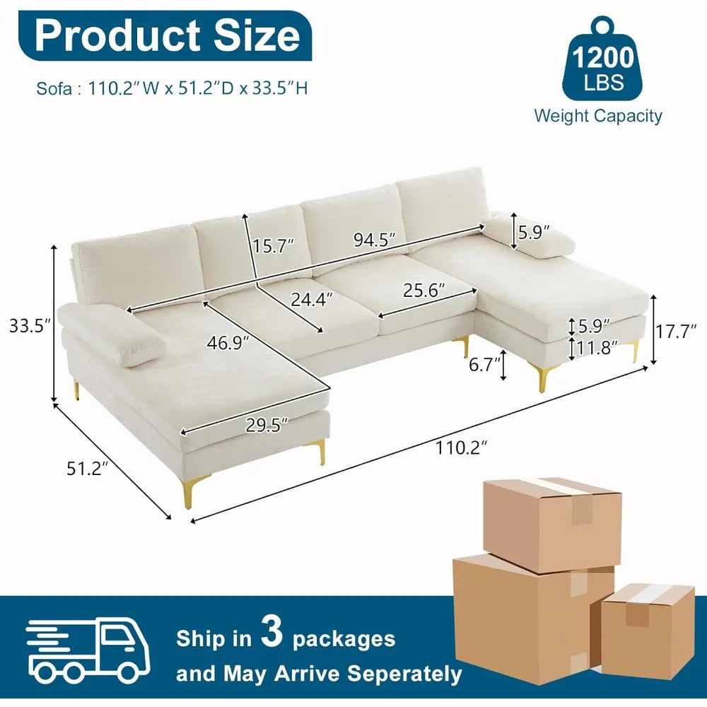 Sectional Sofa Couch w/Chaise