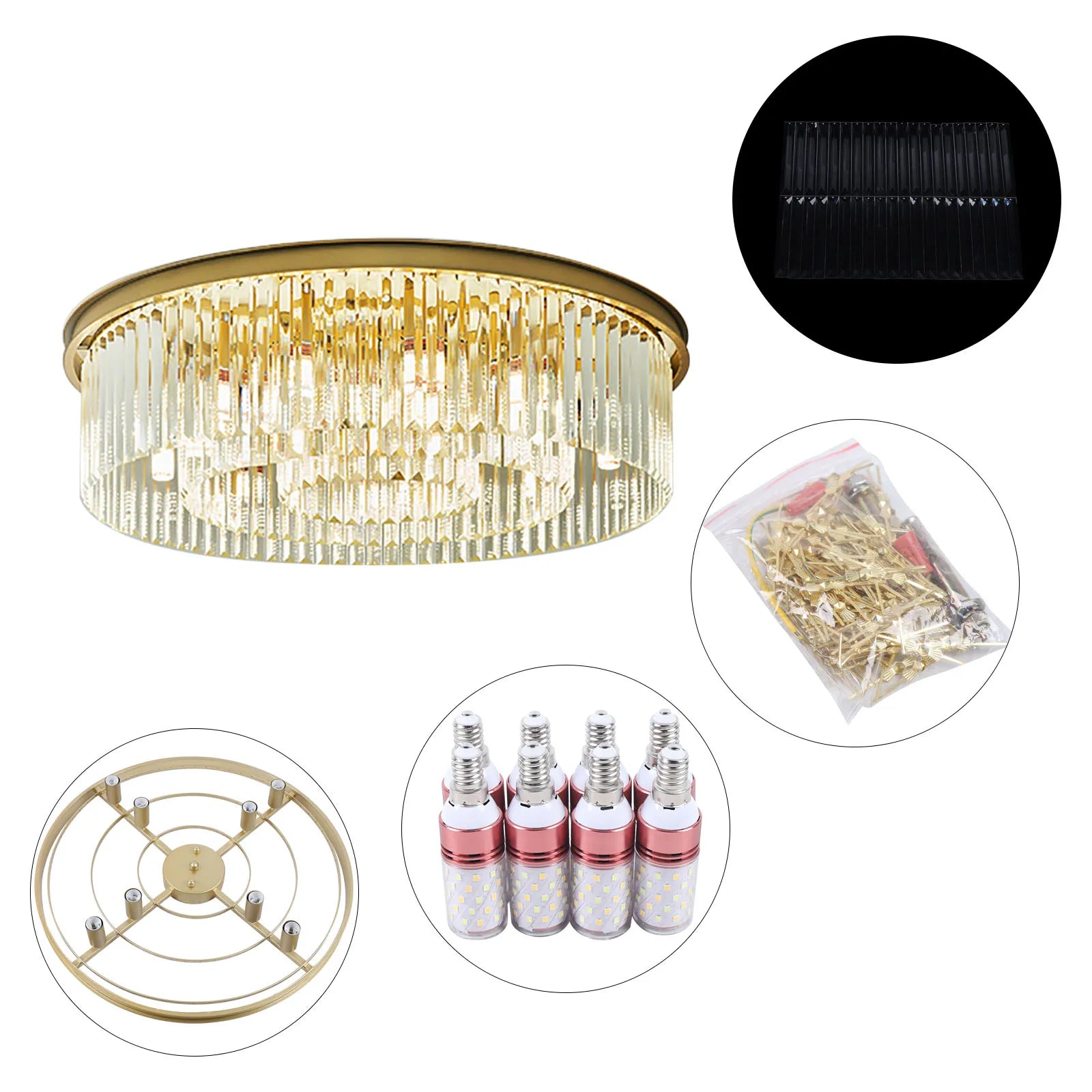 LED Chandelier Crystal Light Fixture