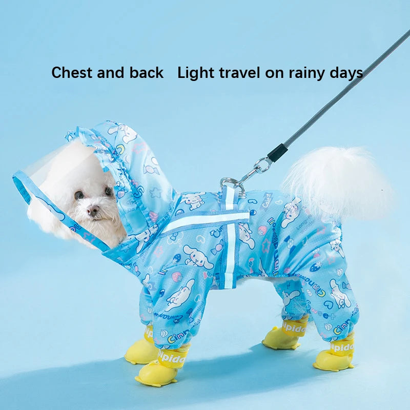 Hood Rain Jacket for Dogs