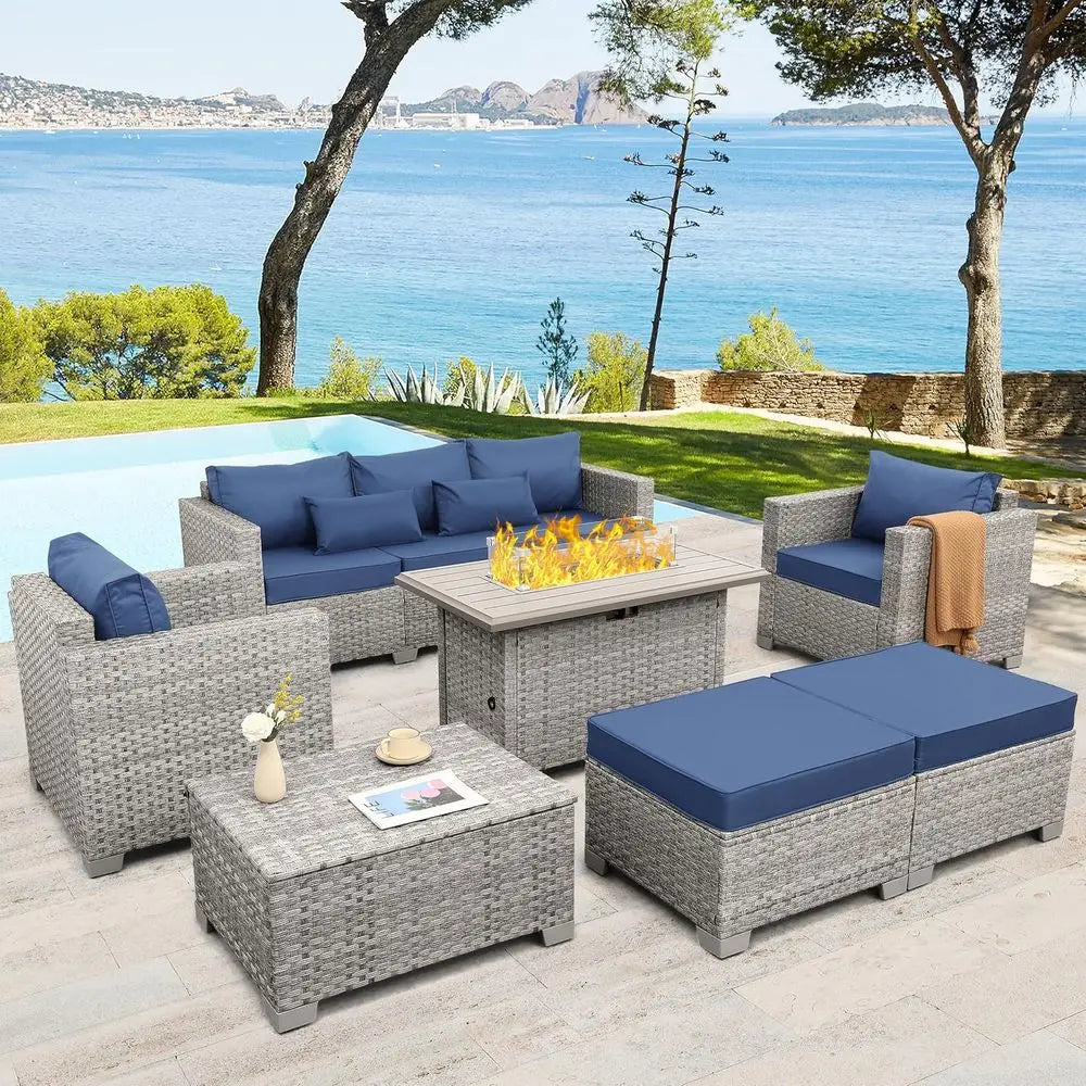 6-Pc Outdoor Sectional Sofa