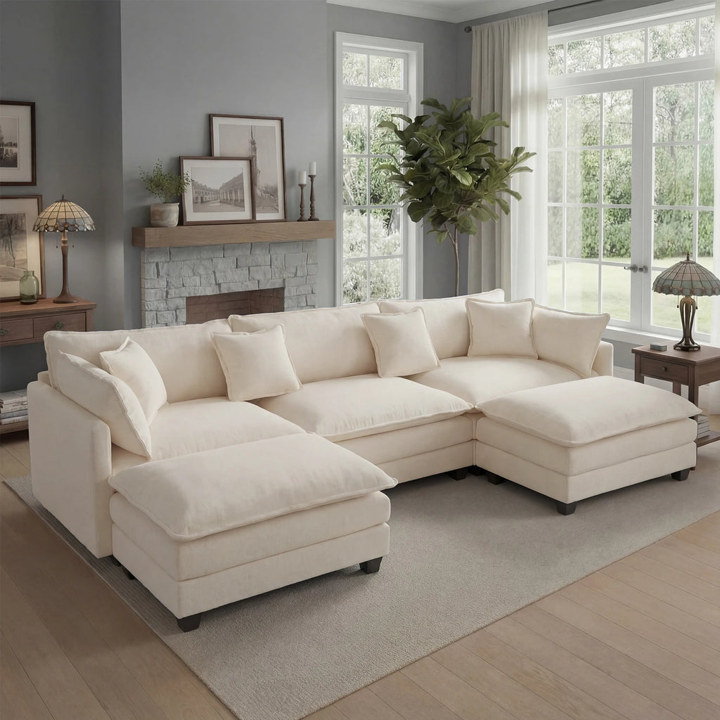 Comfy Cloud Couch with Deep Seat
