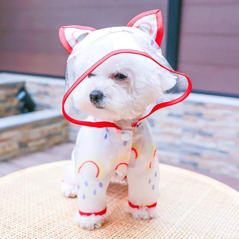 Hooded Waterproof Dog Raincoat