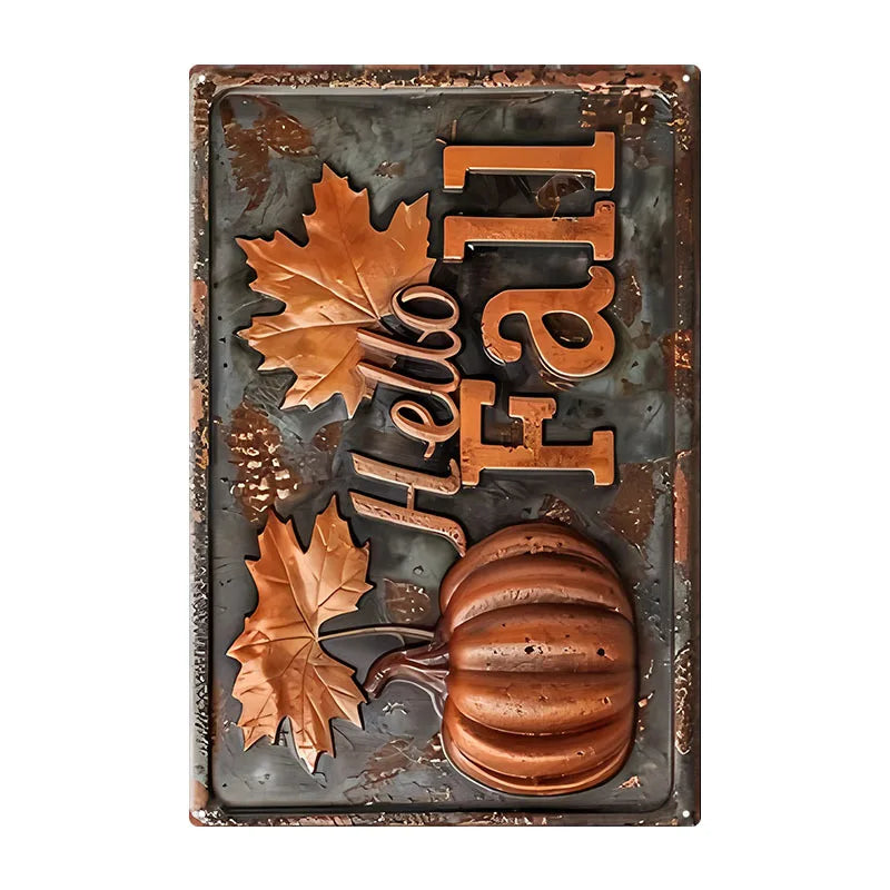 Watercolor Bird Retro Iron Painting