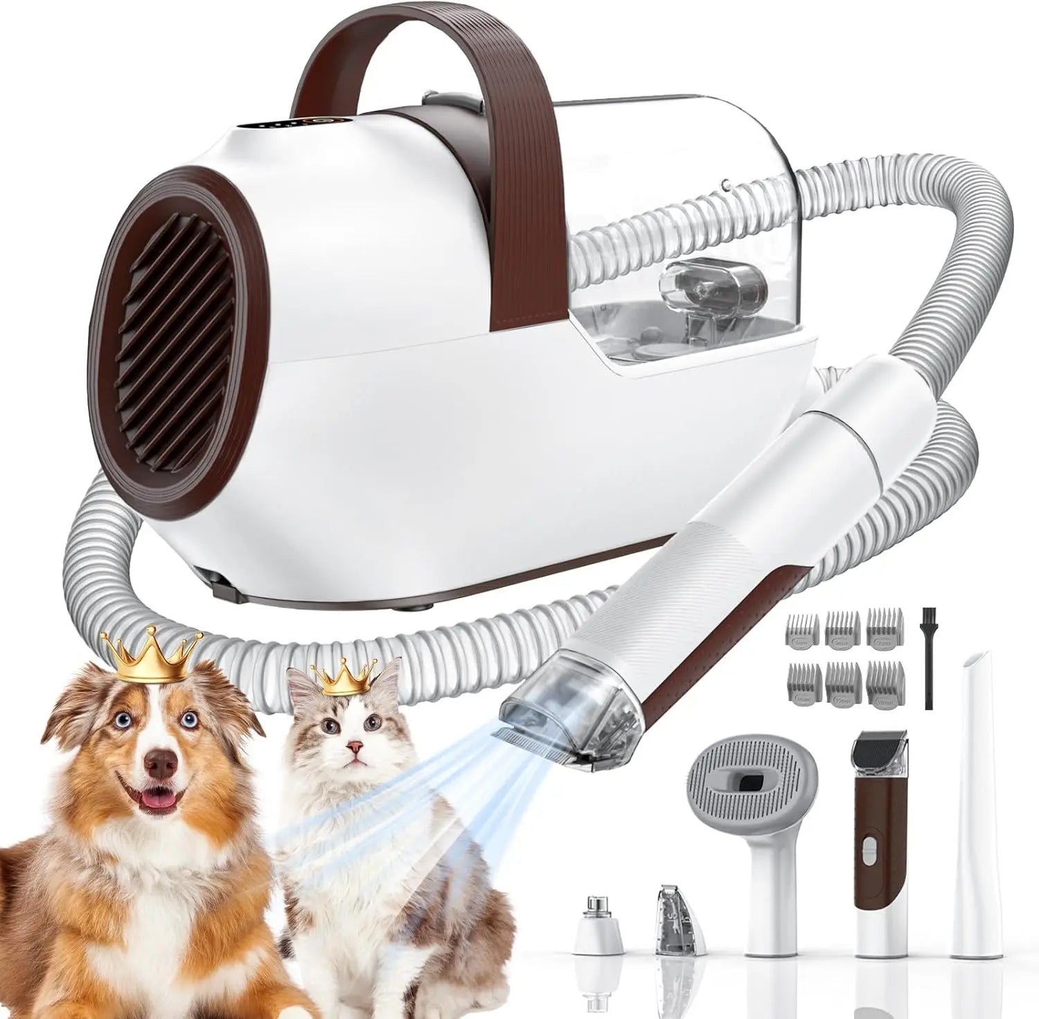 6 pc Dog Grooming Vacuum Kit