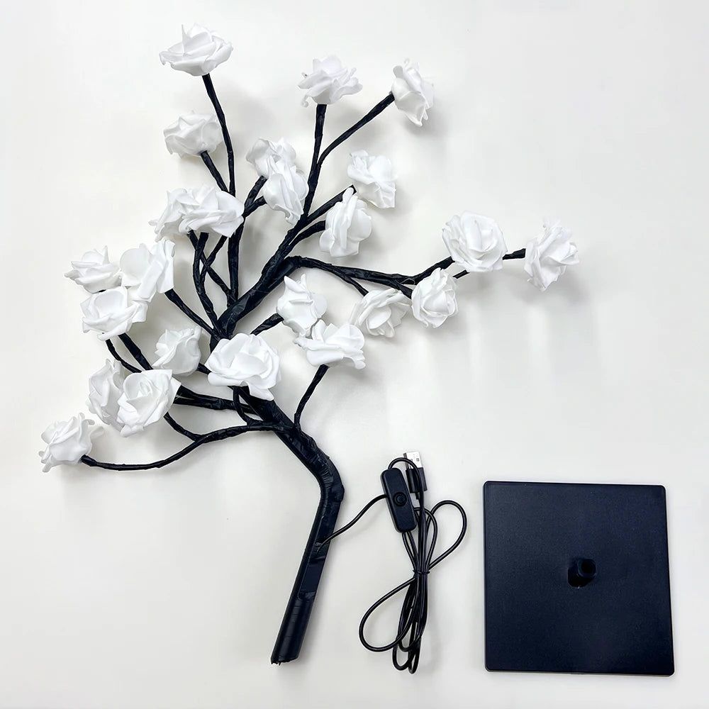 LED Rose Tree Lights USB  Lamp