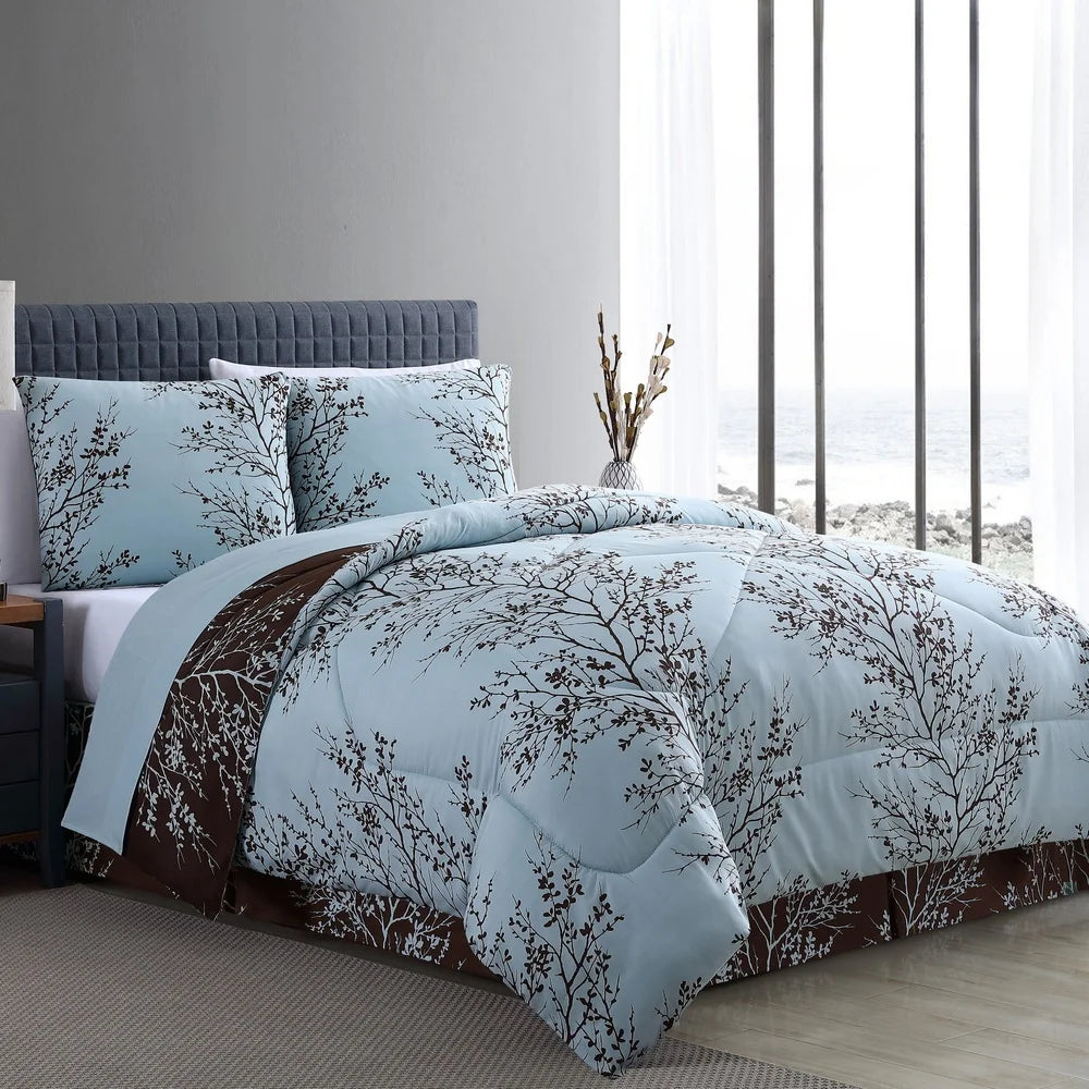 8-Pc Reversible Comforter Set