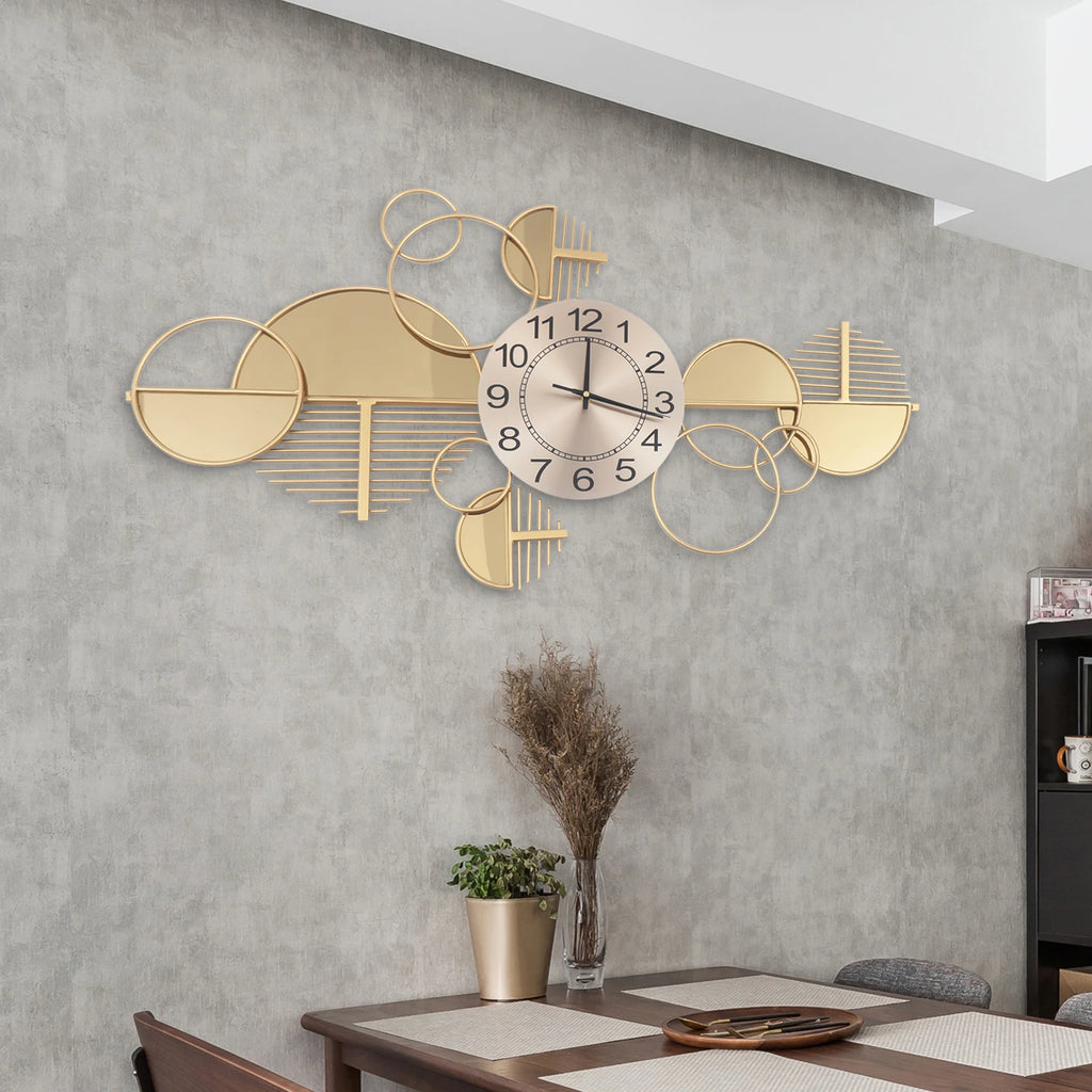 Metal Wall Battery Clock