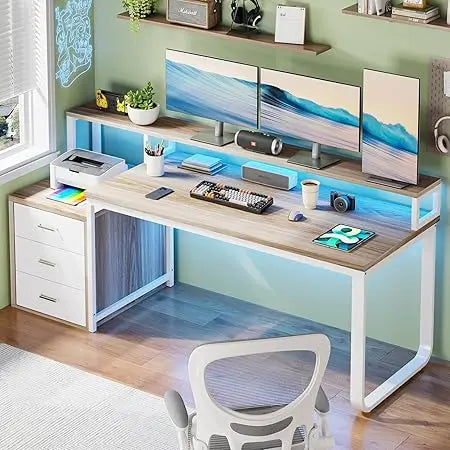 computer desk with 3 drawers