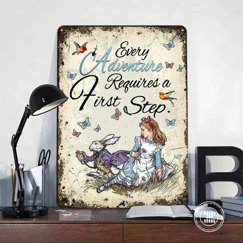 Alice in Wonderland Metal Poster