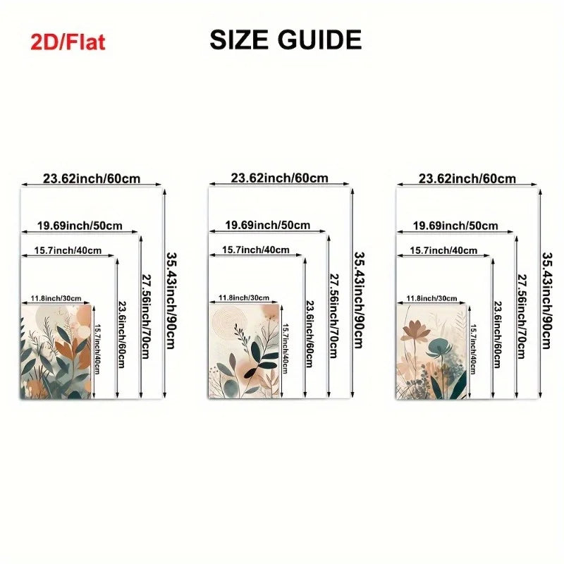 2D Bohemian Floral Wall Decor,